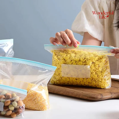 10/45 Uds bolsas de almacenamiento reutilizables.